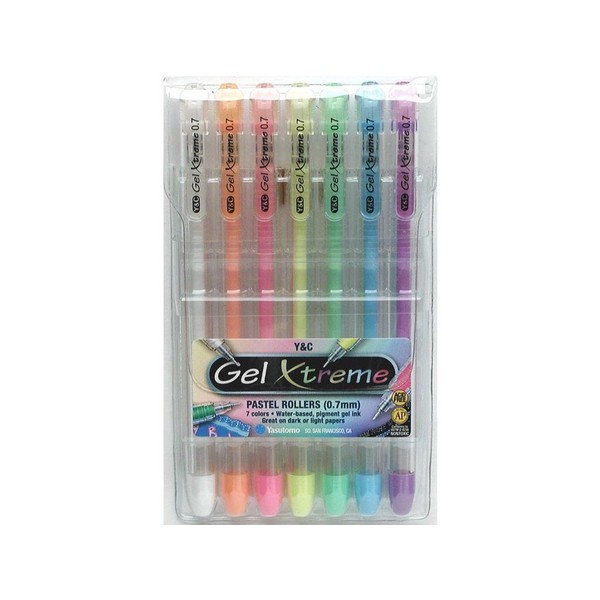 Y&C Gel Xtreme GX1017 0.7mm Set of 7 Assorted Pastel