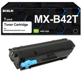 IBOBLIN MX-B42T Toner Cartridge with Chip (25B3430) Replacement for Sharp MX-b427W Toner MX-B427PW Printers (1pack,Black)