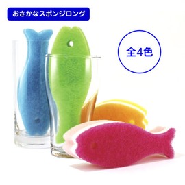 Marna K479DP Mini Sponge, Long (3-Layer Construction/Glass Water Bottle), Glass Sponge, Bottle Wash