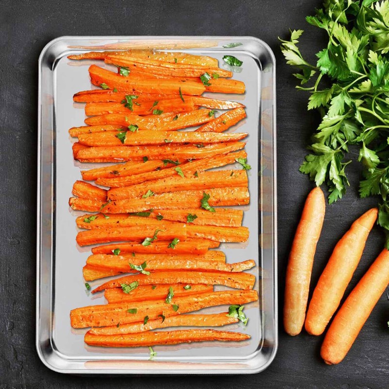 TeamFar Baking Tray and Rack Set, Stainless Steel Baking Pan