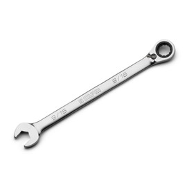 Capri Tools 9/16 in. 120-Tooth Ultra-Smooth Reversible Ratcheting Combination Wrench, XL Long Series, SAE, 12-Point