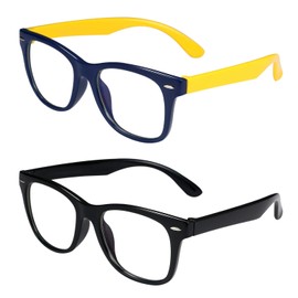 Aroncent 2 x Anti-Blue Light Children's Glasses Computer Blue Light Glasses Blue Light Filter for Boys Girls