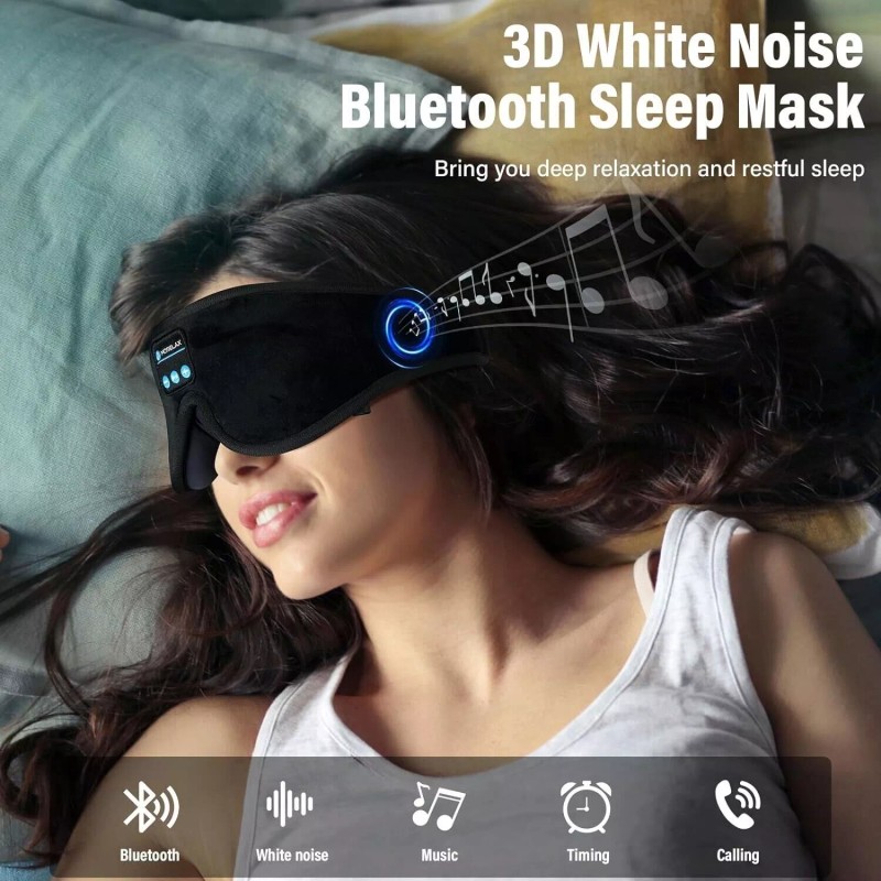 Morelax Sleep Mask with Bluetooth Headphones, 3D Sleep Mask Wireless