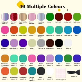 HTVRONT Yellow Permanent Vinyl, 12 Pack Yellow Vinyl for Cricut - 10 Yellow Vinyl Sheets 12" x 12" & 2 Transfer Tape Sheets for Party Decoration, Sticker, Craft Cutter, Car Decal (Glossy)