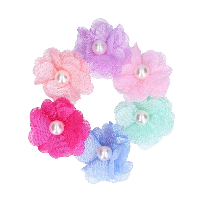 Pet Dog Flower Rubber Band Small Dog Top Knot Small