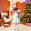 CINECE クリスマスカチューシャ スティックバルーン バルーンカチューシャ 手に風船を持つ Xmas 装飾 アルミホイルバルーン サンタクロース ヘラジカ