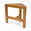 Asta Zini Solid Teak Shower/Bath/Spa Corner Foot Stool, Side Table,