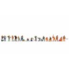 NOCH® XL set "At work", 18 hand-painted figures of the