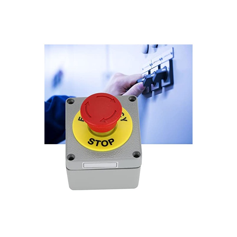 Red Sign Emergency Stop Switch Outdoor Switch Control Box with