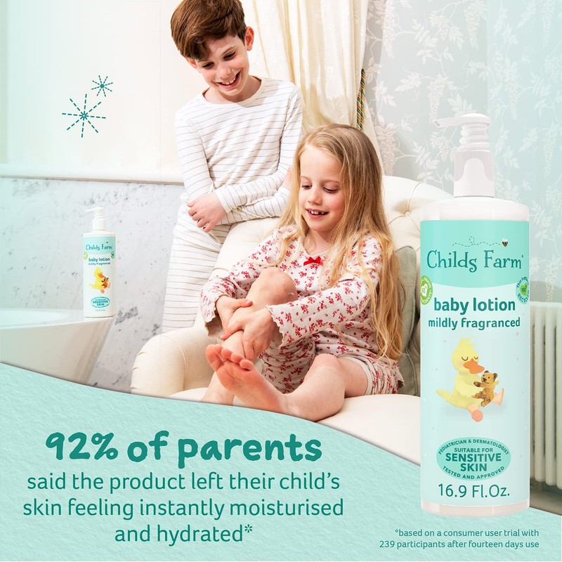 Childs Farm, Baby Lotion for Sensitive Skin, Moisturizer for Dry