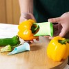 2Pcs Green Pepper Corer Tool Set - Fruit Separator Kitchen
