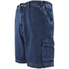 ROCXL Big Men’s Denim Cargo Shorts Expandable Waist Size 46