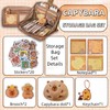 IN Chenthy Cute Capybara Cosmetic Bag Set, 12 Compartments 90°
