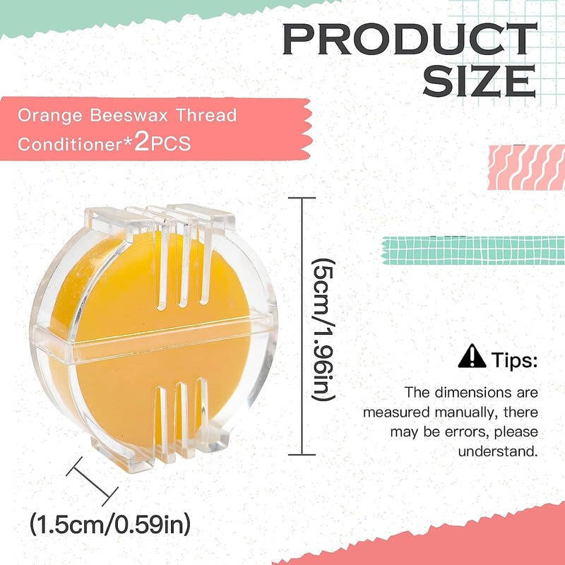 Lawonter 3PCS Thread Wax Thread Conditioner Beeswax for Sewing Thread
