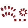 Red Press on Nails Medium,Nails Press on Solid Colour Square