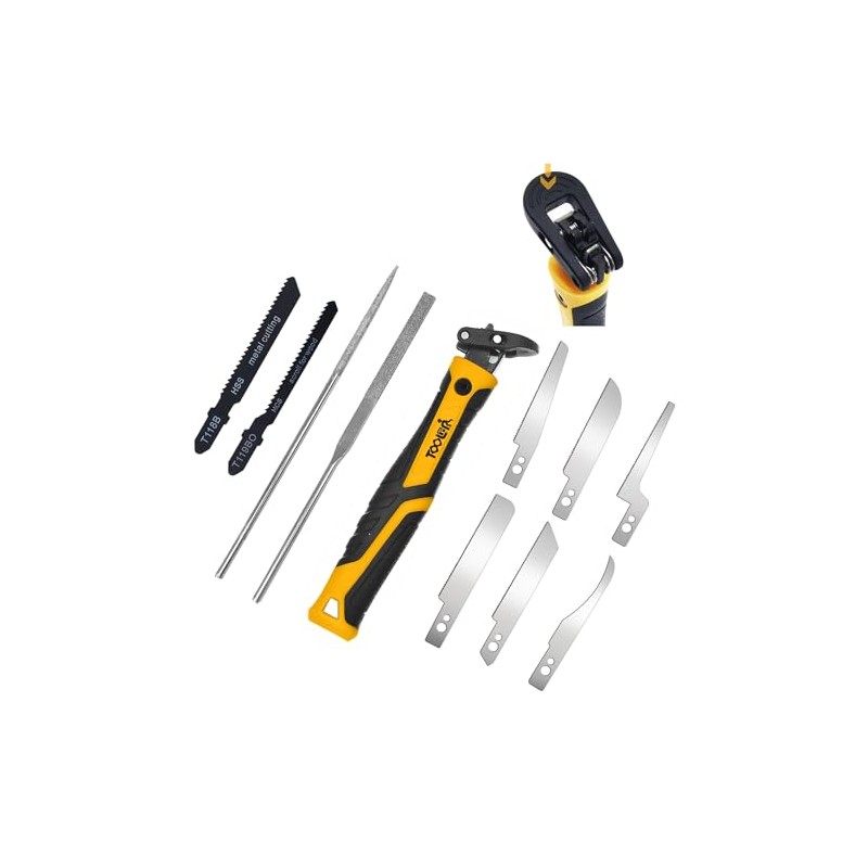 TOOLAN: 10-In-1 Model Craft Hand Saw & File Set. DIY