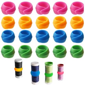 20 Pcs Thread Spool Huggers Bobbin Holder Clamp Prevent Bobbin Thread Tails from for Sewing Machine Bobbins