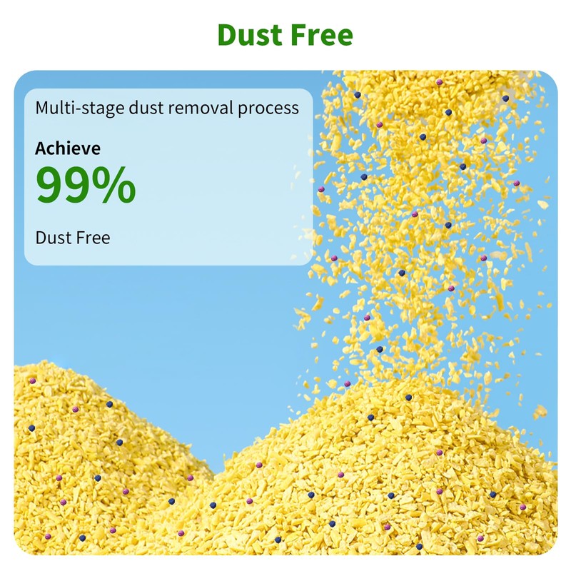HoneyGuardian Millet Cat Litter Fast Clumping, 100% Natural Ingredients Litter,