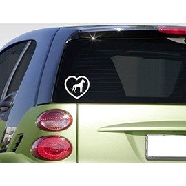 EZ-STIK Heart Great DaneF355 Sticker Decal Dog Leash Mastiff Collar Food