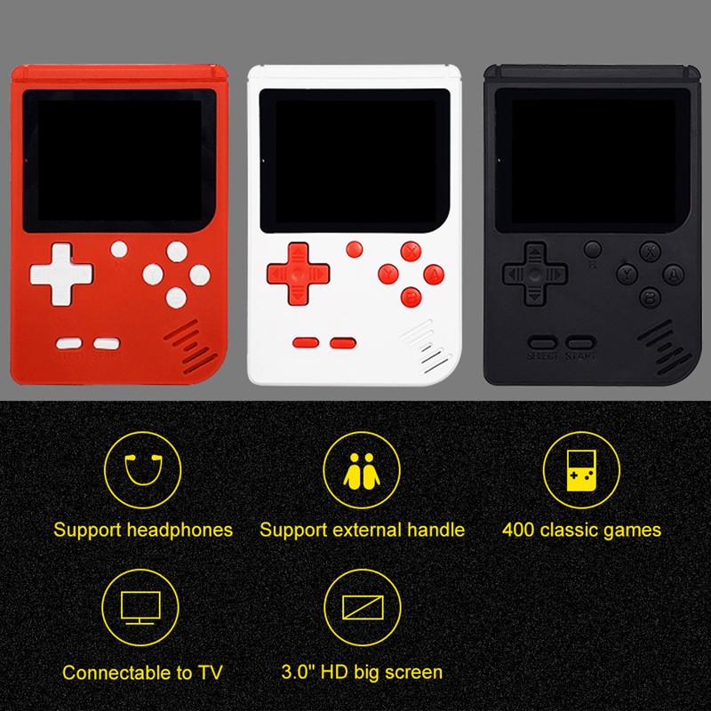 Handheld Game Console 400 Games Portable Game Player 3.0-inch Screen