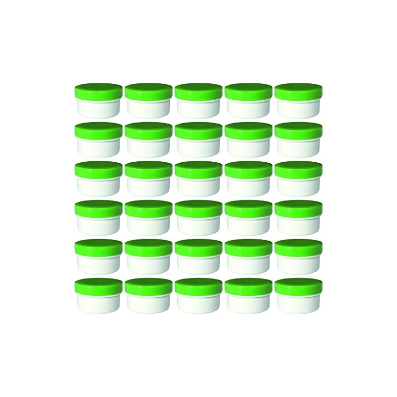 30 ointment containers, cream containers, flat ointment jar, 60 ml