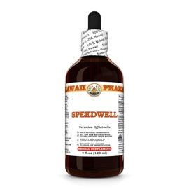 Speedwell (Veronica Officinalis) Dry Leaf Tincture, Made in Hawaii, Organic Raw Materials, All Natural, Vegan, Pure Liquid Extract - 4 fl.oz