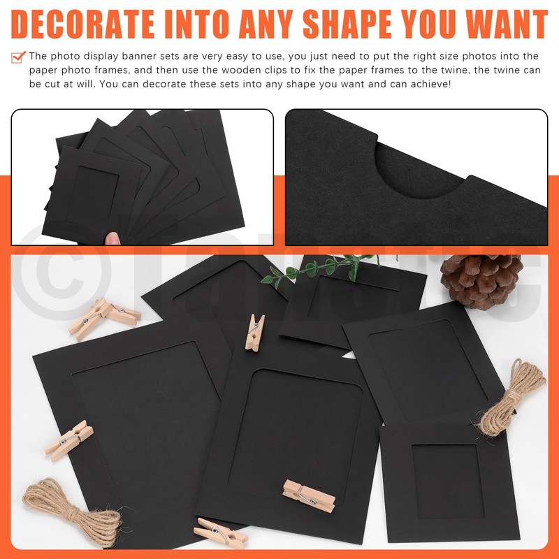 Tanstic Paper Picture Frames Paper Photo Frame Photo Hanging Display