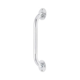Medline Knurled Chrome 12” Grab Bar for Shower & Bathtub, Independence & Ease of Movement — for Elderly, Handicapped or Seniors, 300 lb. Capacity, 1 Bar