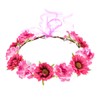June Bloomy Diadema de corona de flores de rosas con