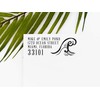 Beach Return Address Stamps, Tropical Address Stamp, Couple Address Stamp,