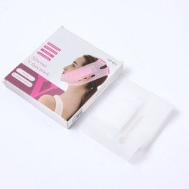 V-Line Face Lifting Bandage for Double Chin & Face Slimming Sculpture Color Box Packaged + Silica Gel White 10ea