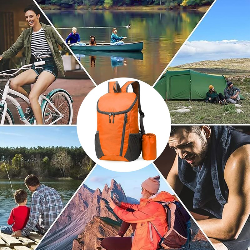 Yoolly Lightweight Foldable Backpack, Small Hiking Rucksack, Waterproof Packable Backpack