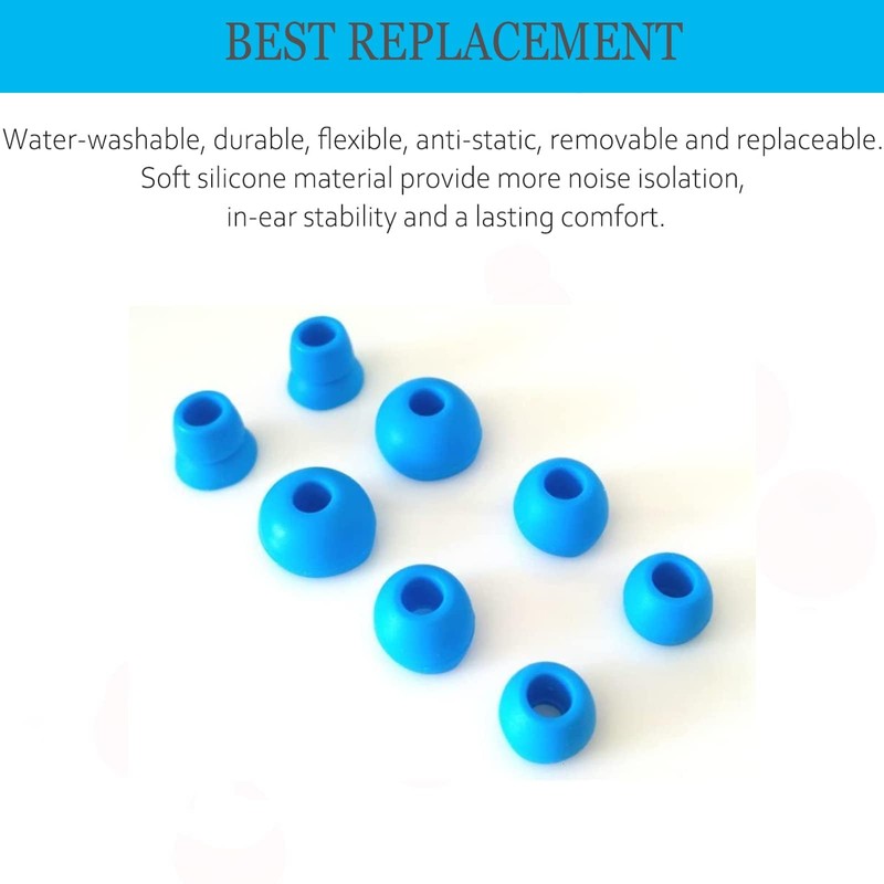 8pcs Replacement Silicone Eartips Earbuds Eargels for Beats by dr