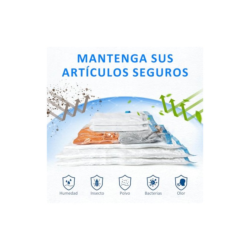 Bolsas de Almacenamiento de Vacío, 12PCS Bolsas de Vacio para