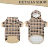 EXPAWLORER Plaid Dog Hoodie - British Style Plaid Pet Sweaters