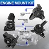 Engine Motor Mounts Set - Compatible with 1998-2002 Chevy Prizm
