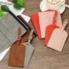 YELARXI Luggage Tag, PU Leather Luggage Tag Travel Baggage Labels