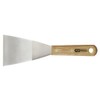 KS Tools 907.2265 STAINLESS STEEL scraper, 75mm, wooden handle