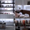 Cefrank Under Cabinet Lighting, 8pcs 12" V-Shape Linkable LED Light