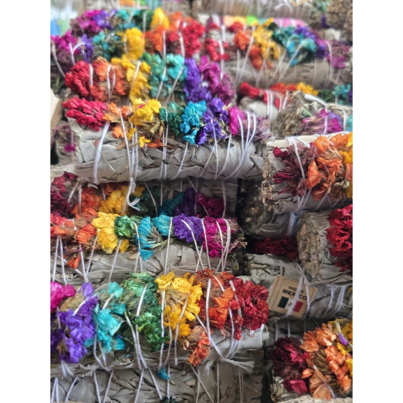 7 Chakras with White Sage Smudge Sticks pack of 3