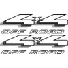 Vinylmark LLC 4x4 Bedside Decals (Black) - 1997 1998 1999 Compatible with Ford Truck Bed