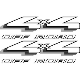 Vinylmark LLC 4x4 Bedside Decals (Black) - 1997 1998 1999 Compatible with Ford Truck Bed