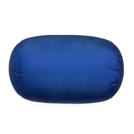 Focustree Squish Bean Bed Microbead Pillow Bolster Tube Body Pillow Smooth Cool Touch Fabric Neck & Back Support Throw Travel Pillow Fun Colors (Navy Blue)