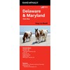 Rand McNally Easy to Read: Delaware, Maryland State Map