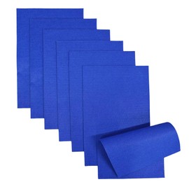 Jtnohx Soft Felt Sheets, Color Felt Fabric for Sewing, 7 Pcs 1mm 8"x12" Fabric Square for Craft DIY and Embroidery Projects (Dark Blue)