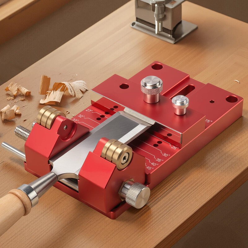 MUWOOD Sharpening Angle Fixture, Chisel Sharpening, Aluminum Alloy Honing Guide