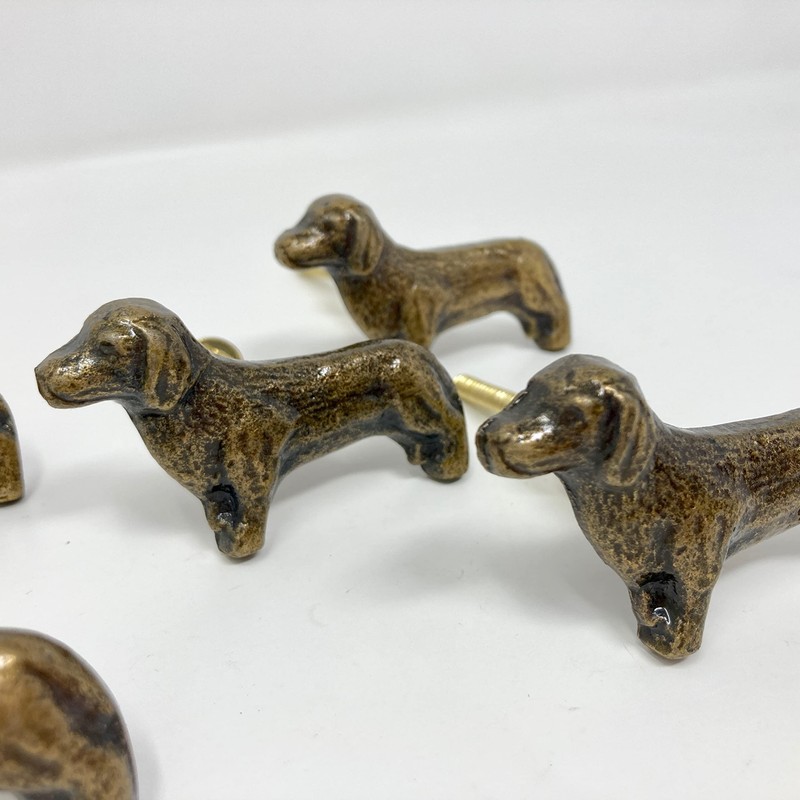 Vintage Antique Iron Bronze Handmade Metal Animal Cupboard Door Knobs,