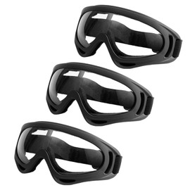 Jortmrd 3Pack Schutzbrille Kinde, Winddicht Schutzbrille Fahrrad Motorradbrille Kinder, Augenschutz Schutzbrillen für Labor, Radfahren, Skifahren, Bergsteigen