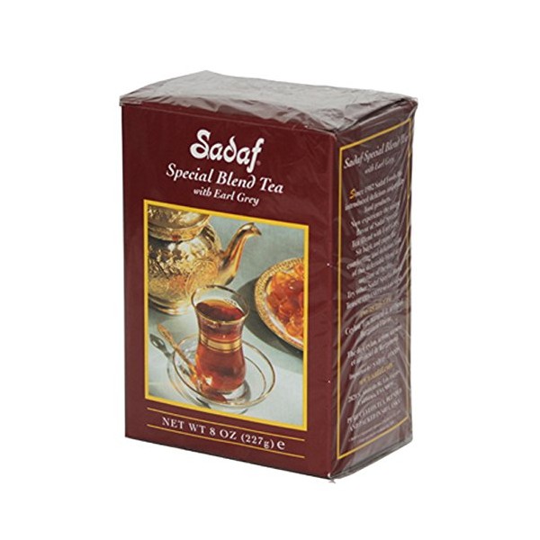 Sadaf Spetcial Blend Tea with Earl Grey, 8oz (Pack of 4)