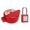 Lockout Tagout Valve Lock with Safety Padlock Heatproof Impact Resistant